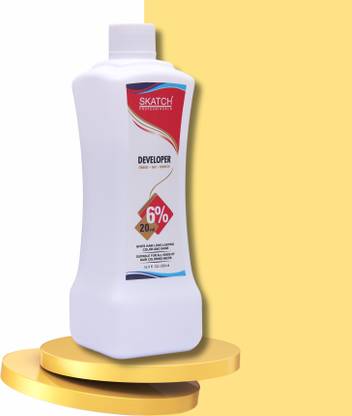 Skatch Professionals 6% DEVELOPER 20 VOLUME FOR HAIR COLOUR, HAIR DYE, BLEACHING, MATTING , STABILISE | SAFE | STRENGTH | 500ML | OPTIMAL GRAY BLENDING | RICH RESULTS|SSDN