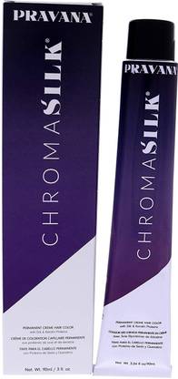 Pravana Chroma Silk Creme Hair Color With Silk & Keratin Protein 7.5 Mahogany Blonde , Creme