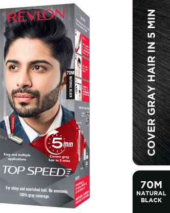 Revlon Top Speed Hair Color Small Pack Man , Natural Black 70M