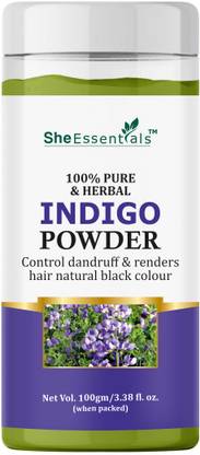 She Essentials Indigo Powder For Natural Black Hair Color , Blue