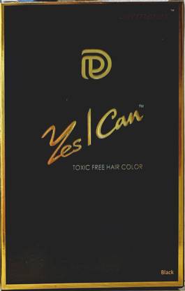 Dermarex Yes I Can Black Hair Color 10gm | Non-Allergic | PPD & Ammonia-Free , BLACK
