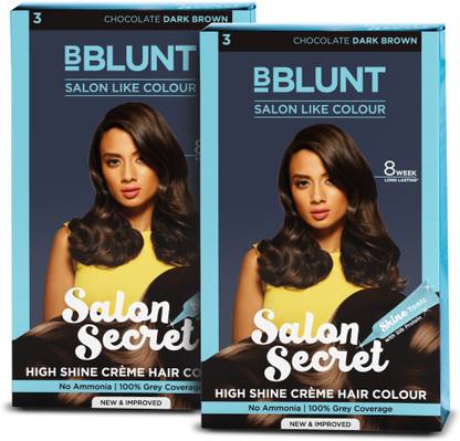 BBlunt Salon Secret High Shine Crème Hair Colour - Chocolate Dark Brown , Chocolate Dark Brown