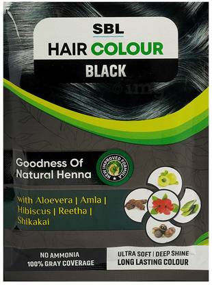 SBL Hair Colour 12 Sachets Black , BLACK