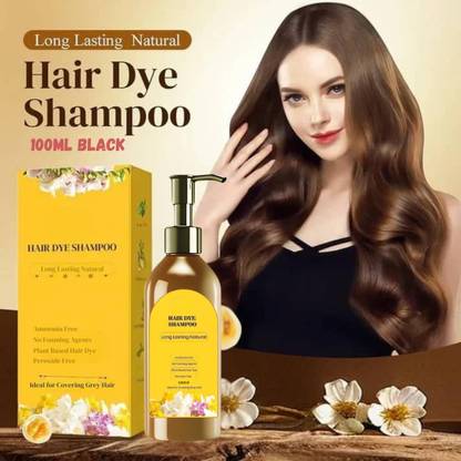 SIYDHA Japanese Hair Dye Shampoo For Men And Women With Grey Hair , Black