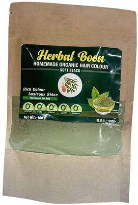 Stylocraft Herbal Boon Hair Colour/Homemade Organic /100 gm./ Soft Black , Green
