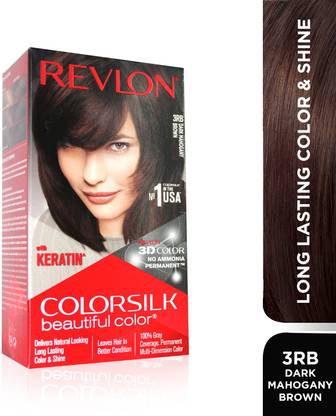 Revlon Colorsilk Hair Color with Keratin , Dark Mahogany Brown 3RB
