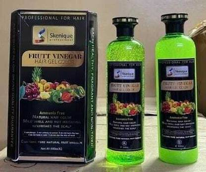 SKENIQUE Fruit vinegar hair gel colour , NATURAL BLACK