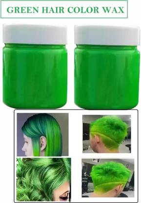 EVERERIN Temporary Hair Dye Wax Natural Instant Hairstyle Cream for Women & Men , GREEN