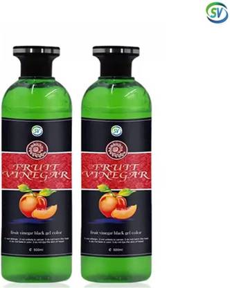 SV Hair Color Natural Hair Color Dye for Black Hair Dye(500ml x 2) - Black , black