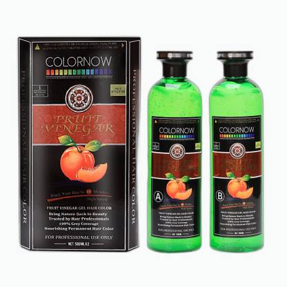 Colornow Natural Black Fruit Vinegar Hair Color for Women & Men, (1000ml)_C_047 , NATURAL BLACK