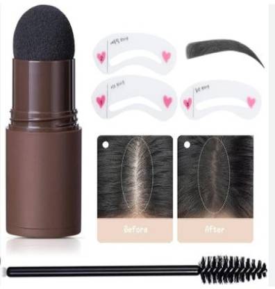 Lui Pui temporary hair filler powder black is sweatproof, waterproof and oil-proof, , black