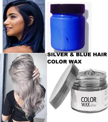 XTREME GLOSSY TEMPORARY HAIR COLORS , SILVER, BLUE