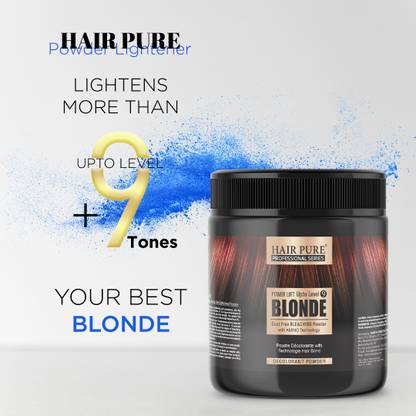 Hair Pure Blonder Powder Multi Blonde Dust-free Lightening Powder 400g Hair Blonde Powder , Multi Blonde