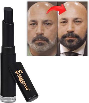 Ecosense Beard & Moustache Instant Beard Perfection for Temporary Hair Color , Black