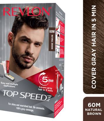 Revlon Top Speed Hair Color Man , Natural Brown 60M