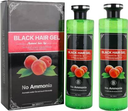 Didarsh Fruit Vinegar Gel Hair Color, Organic & Natural Hair Color Dye for Black Hair , Black