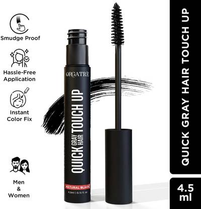 Orgatre Instant Hair Colour Touch Up Stick - Natural Black Root Touch Up, Smudge-Proof , Black