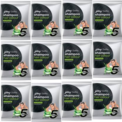Godrej Expert Natural Black 1 Easy 5 Minute Hair Color Shampoo Based 12X20ml , Multicolor