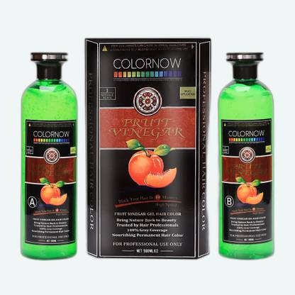 Colornow Fruit Vinegar Natural Black Hair Color for Women & Men, (1000ml)_C_061 , NATURAL BLACK