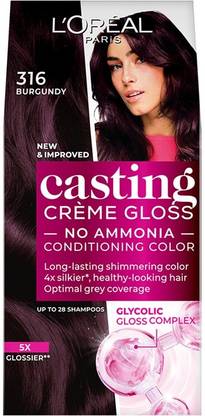 L'Oréal Paris Casting Creme Gloss With Glycolic Gloss Complex , 316 Burgundy