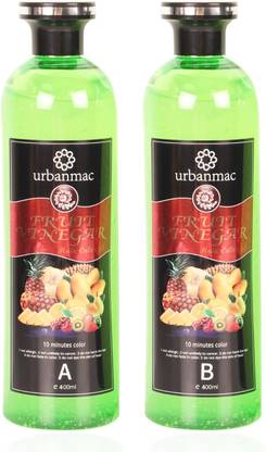 URBANMAC Fruit Vinegar Midnight Black – Vibrant copper hue with shiny fruit formula , Multicolor