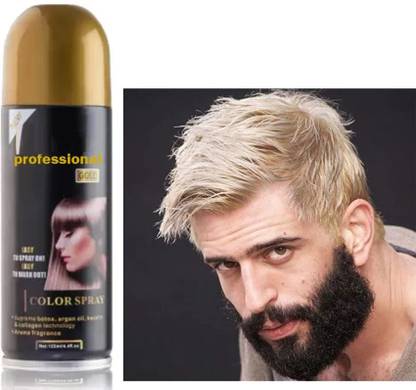 GABBU Best Temporary Golden Hair Color Spray For Men & women , GOLDEN , GOLDEN