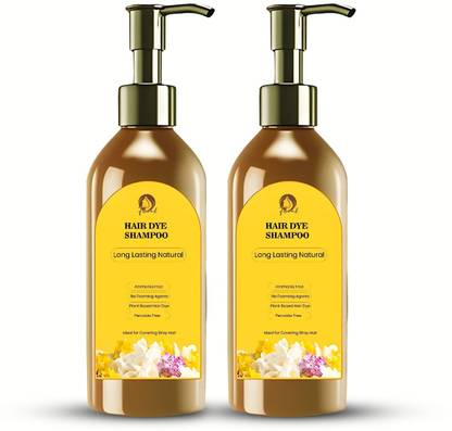 vvqvv Black Hair Dye Color Shampoo Long Lasting Natural , Black