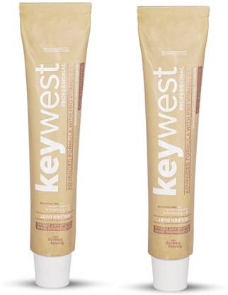Keywest Professional Hair Color Tube, No. 3 Dark Brown - 2x80gm , Dark Brown