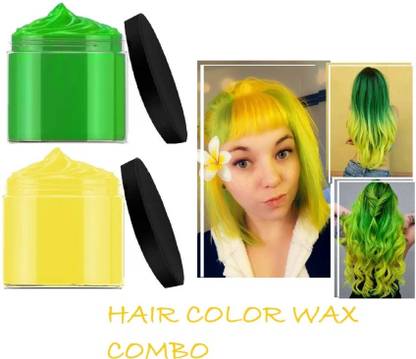 AFARAXIA BEST QUICK DRY HAIR COLOR COMBO-02 , GREEN, YELLOW