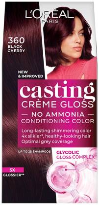 L'Oréal Paris Casting Creme Gloss With Glycolic Gloss Complex , 360 Black Cherry