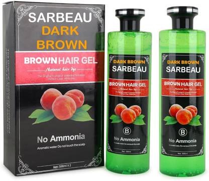 Sarbeau Gel Based Color,Dark Brown Color Hair Care With Natural Ammonia Free_C_004 , Dark Brown