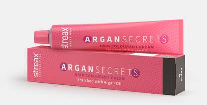Streax Professional Argan Secrets Hair Colourant Cream, Hair Colour, 60 gm , Brown 4
