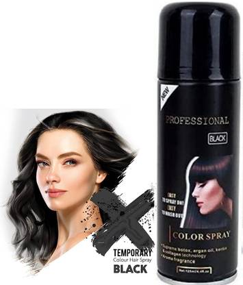 YAWI one day black hair color spray , BLACK