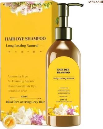 AYYIASHI Japanese Hair Dye Shampoo Original For Women And Men With Long Lasting Effect , BLACK