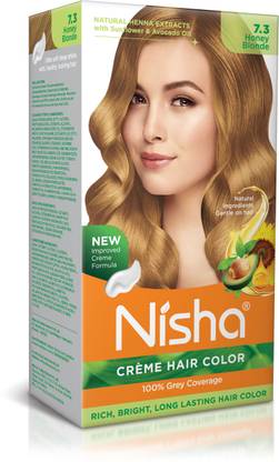 Nisha Creme Hair Color 7.3 HONEY BLONDE , Honey Blonde