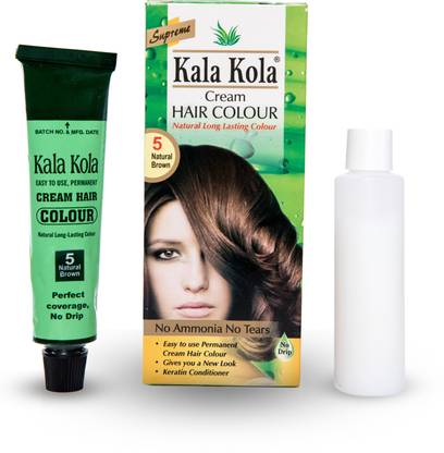 KALA KOLA Hair Color |Perfect Coverage| Festive Looks| Minimal chances of Allergy| 2 Pcs , Natural Brown