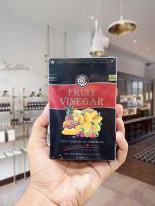 URBANUCANBE Skin Plus Fruit Vinegar Hair Color – Ammonia Free (10 Minutes Color) , Natural Black