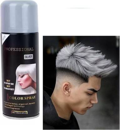 Jiwoo All hair type silver hair colour spary for women and men , SILVER