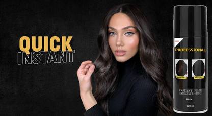 Sheny fills hair gaps and fills and temporary black hair color spray , BLACK