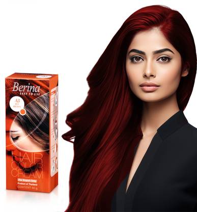 Berina Professional | Permanent Hair Color Cream | A03 Red Brown | Long Lasting Color , Red Brown