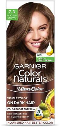 GARNIER Color Naturals Creme Hair Colour | Long-lasting Color & Shine, 7.3 , Golden Brown