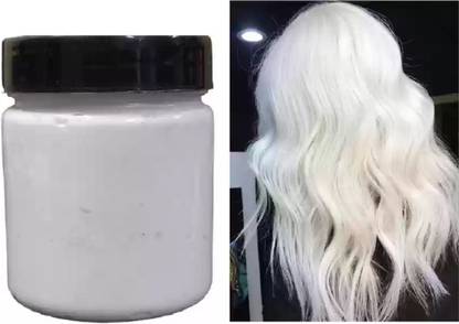 HUZURLU New Best long lasting Temporary Hair Dye Easy Wash Hairstyle Cream , White