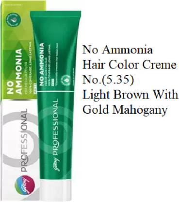 Godrej Professional No Ammonia Hair Color Creme No.(5.35) , Light Brown With Gold Mahogany