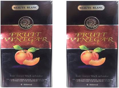 BEAUTE BLANC FRUIT VINEGAR HAIR GEL (pack of 2) , , Black