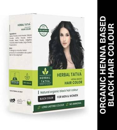 Herbal Tatva Natural Hair Color without chemical 100g , Black