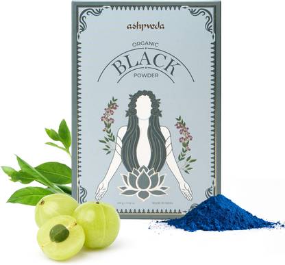 ashpveda Organic Hair Colour Black For Long Lasting & Shining Hair for Women and Men , Black