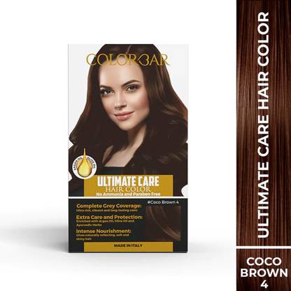 COLORBAR Ultimate care hair color coco brown 4 (145ml) , Coco Brown