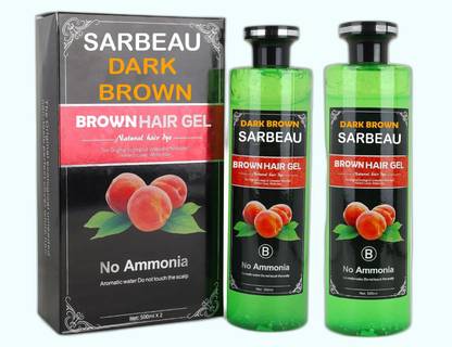Sarbeau Dark Brown Color Gel Based Color,With Natural Ammonia Free_C_065 , Dark Brown