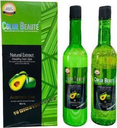 Color Beaute NATURAL EXTRACT HEALTHY HAIR DYE , NATURAL BLACK