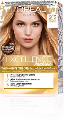 L'Oréal Paris Excellence Fashion Highlights Hair Color, 9.13 Golden Beige Blonde , 9.13 Golden Beige Blonde